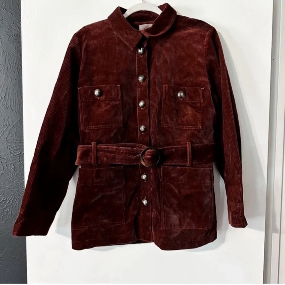 Sezane Madenn Jacket Corduroy Red Rust
Brown Size 44 US 12 - Picture 2 of 9